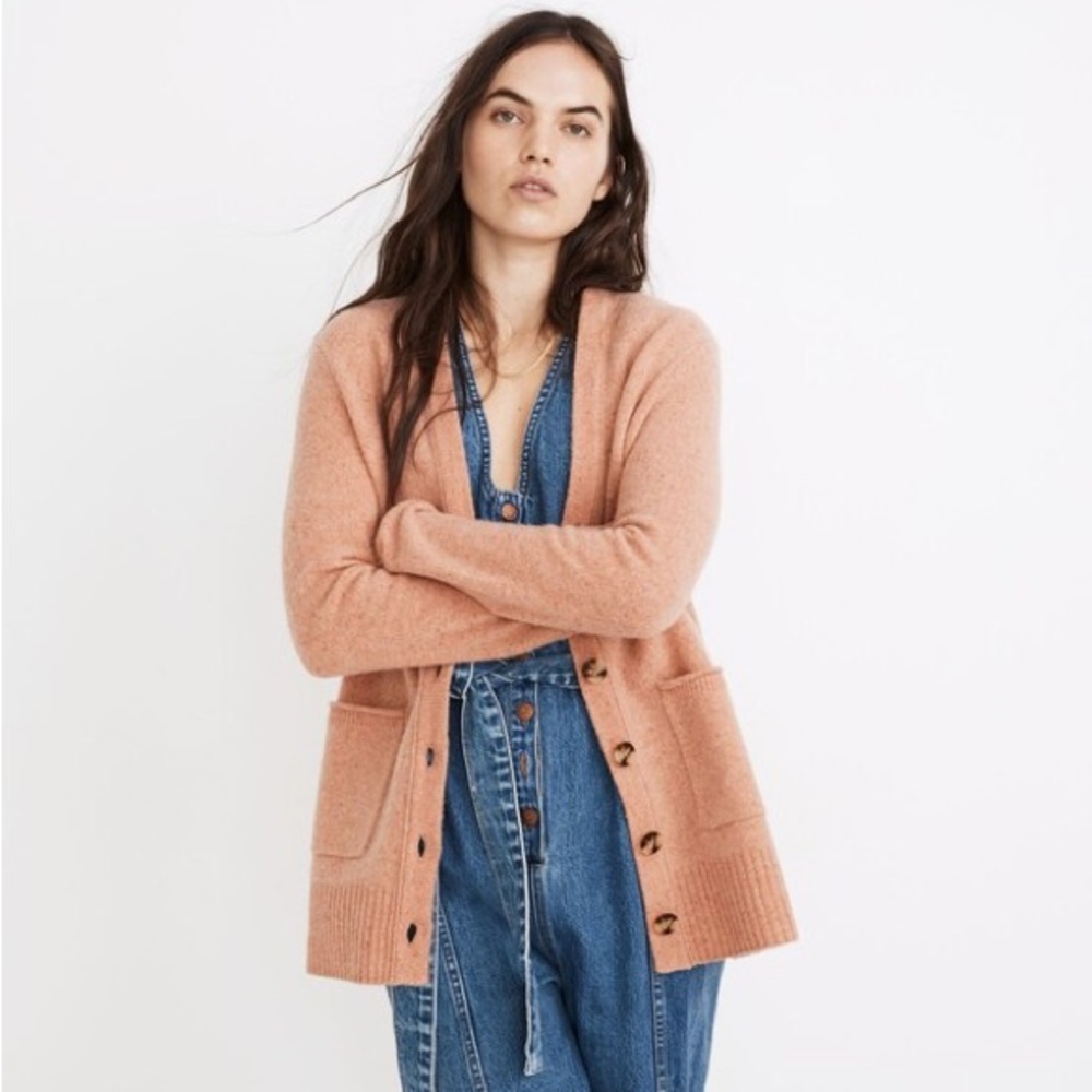 Madewell Women's Cardigan in light pink